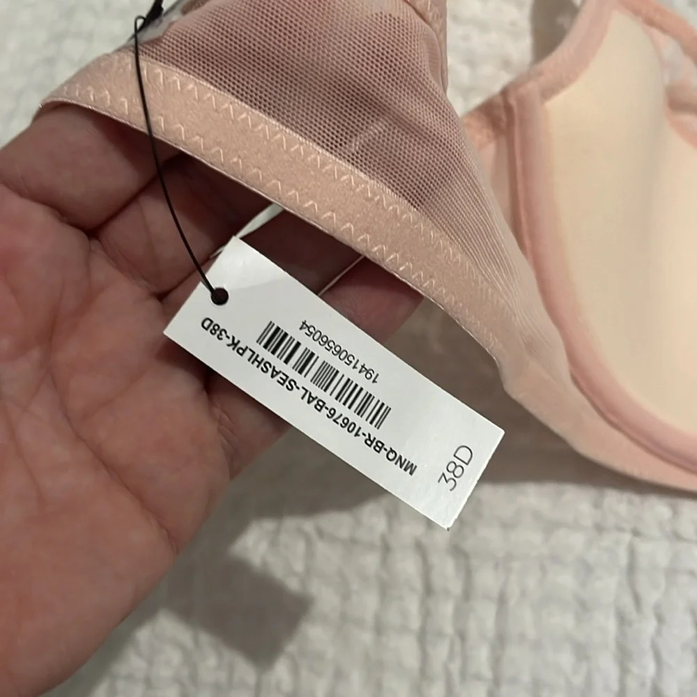 New Adore Me 38D Pink Lace Bra NWT